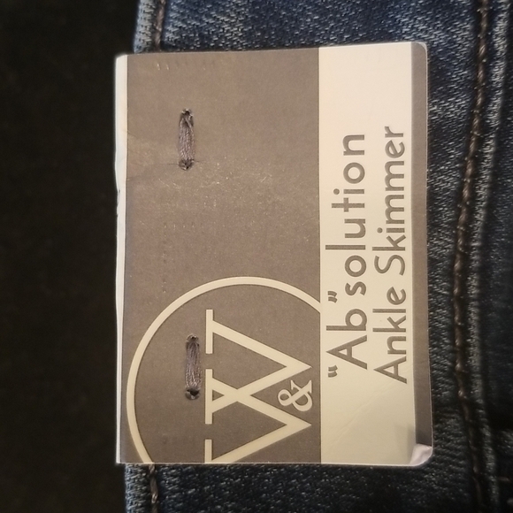 💕WIT & WISDOM💕 'Ab'Solution Ankle Skinny Jeans ~ Mid Blue Vintage 16 NWT - Picture 15 of 16